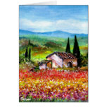 RESSORT DANS LA CAMPAGNE DE LA TOSCANE CARTE DE VŒUX