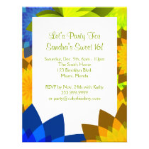 Ressort de couleur invitation de 4,25 x 5,5 pouces invitations