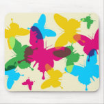 Ressort et été de papillon tapis de souris