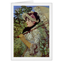 Ressort (Jeanne) par Edouard Manet Carte De Vœux