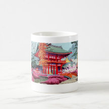 Ressort rouge japonais frais Asano Takeji de templ Tasse