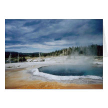 Ressort-Yellowstone chaud Cartes De Vœux