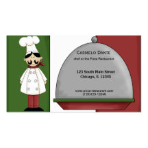 Restaurant de chef modèle de carte de visite