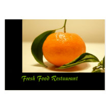 Restaurant de nourriture fraîche de carte de visit