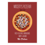 restauranteur de pizza modèles de cartes de visite
