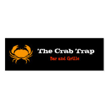 Restaurants de crabe et de fruits de mer carte de visite
