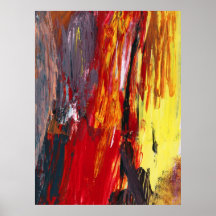 Résumé - acrylique - puissance en hausse posters