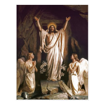 Résurrection du Christ. Cartes postales de Pâques 