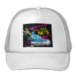 Retour en arrière au basket de néon des années 80 casquette de camionneur