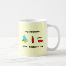 Retraite drôle de golf tasse à café