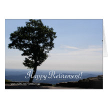 Retraite heureuse ! Carte de voeux