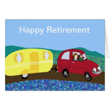 Retraite heureuse cartes de vœux