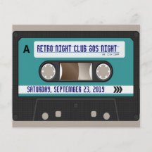 Rétro 80s cassette Mixtape personnalisé Tract Customisé