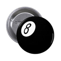Rétro 8-Ball Badge Avec Épingle