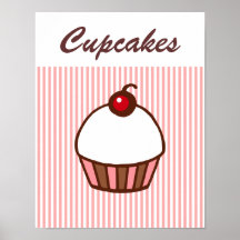 Rétro affiche de petit gâteau de wagon-restaurant