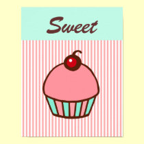 Rétro affiche de petit gâteau de wagon-restaurant posters
