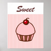 Rétro affiche de petit gâteau de wagon-restaurant