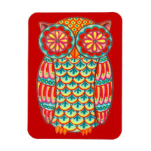 Rétro aimant super mignon de prime d'art de hibou magnets en vinyle