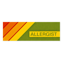 rétro ALLERGOLOGISTE Cartes De Visite Professionnelles