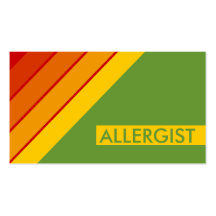 rétro ALLERGOLOGISTE Cartes De Visite Personnelles
