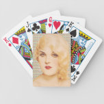 Rétro amour de pin-up des années 1930 jeux de cartes poker