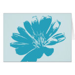 Rétro art de fleur carte de vœux