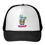 rétro art hippie de vecteur de crâne de paix casquettes