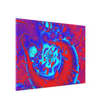 Rétro art psychédélique de Crazyness 3d Toile Tendue Sur Châssis