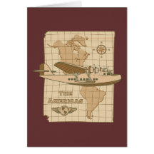 Rétro avion carte