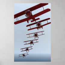 Rétro biplan affiche