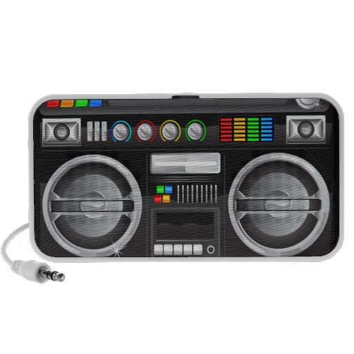 rétro boombox de sableuse de ghetto de caisson de  haut-parleurs mp3