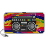 rétro boombox de sableuse de ghetto de caisson de  mini haut-parleurs