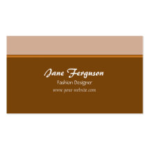 Rétro Brown Cartes De Visite Professionnelles