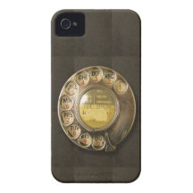 Rétro cadran rotatoire de téléphone coque iPhone 4 Case-Mate