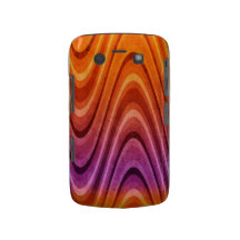Rétro caisse audacieuse Orange-Violette de Blackbe Coque Blackberry