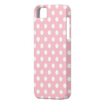 Rétro caisse rose et blanche de l'iPhone 5s de poi Coques iPhone 5