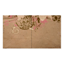 Rétro carte de profil modèles de cartes de visite