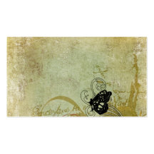 Rétro carte de visite de papillons