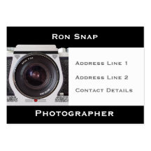 Rétro carte de visite de photographes de l'apparei