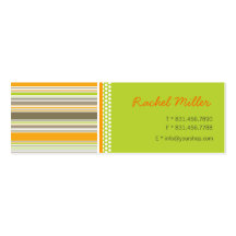 Rétro carte verte orange de profil de motif de ray modèles de cartes de visite