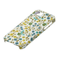 Rétro cas floral mignon de l'iPhone 5 de motif coques case-mate