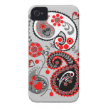 Rétro cas floral romantique de l'iPhone 4 de Paisl Coque Case-Mate iPhone 4