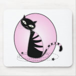 Rétro chat tapis de souris