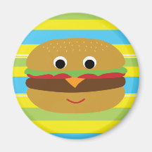 Rétro cheeseburger aimants