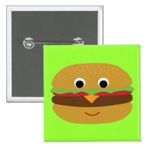 Rétro cheeseburger pin's