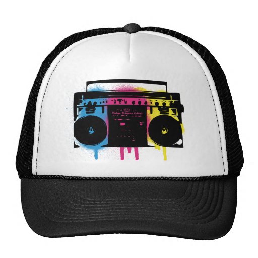 Rétro conception de peinture de jet de graffiti de casquette