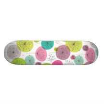 Rétro conception mignonne de motif de fleur de hib plateaux de skate