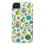 Rétro conception mignonne de motif de fleur de pom coque iPhone 4