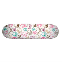 Rétro conception mignonne de motif d'oiseau de hib plateaux de skateboards