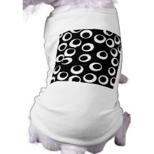Rétro conception noire et blanche à la mode. Coutu Manteaux Pour Animaux Domestiques